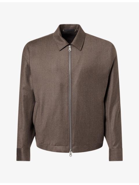 Paul Smith Blouson Zip Wool And Cashmere Jacket