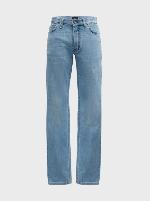 Men's Slim-Fit Light Wash Denim Jeans