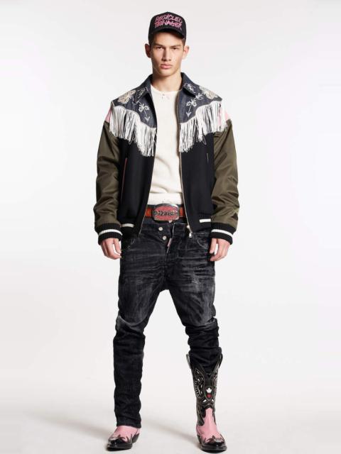 DSQUARED2 BLACK FLOCK 642 TWIN PACK JEANS