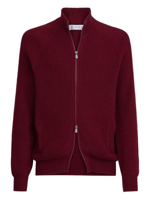 Brunello Cucinelli raglan-sleeves zip cardigan