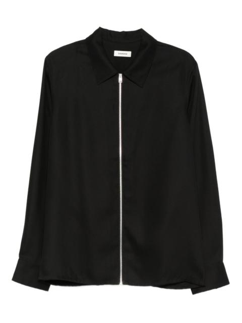 Sandro zip-fastening shirt