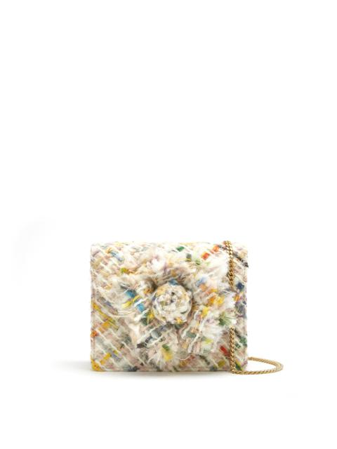 Oscar de la Renta MULTICOLOR TWEED MINI TRO BAG