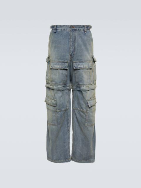 BALENCIAGA cargo wide-leg jeans
