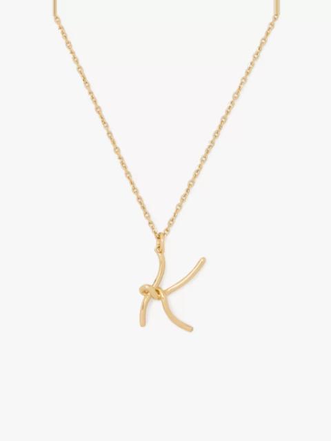 kate spade Initial Script K Pendant