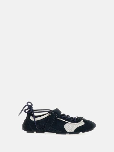 SHUSHU/TONG BALLERINE IN PELLE CON FIOCCO