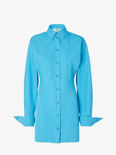 FENDI Dress Light blue technical viscose dress