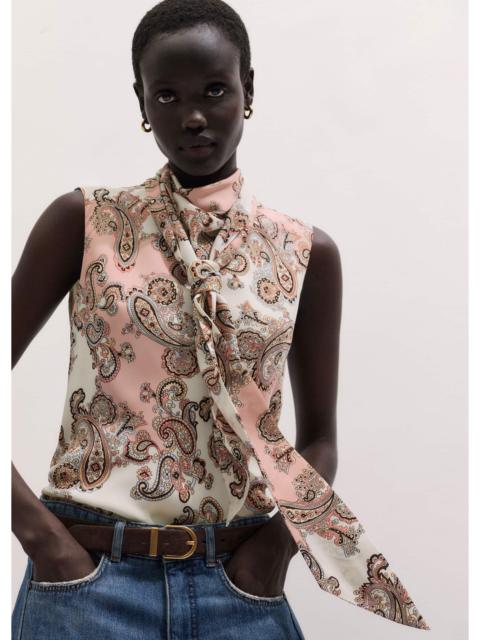 ME+EM Draped Neck Top