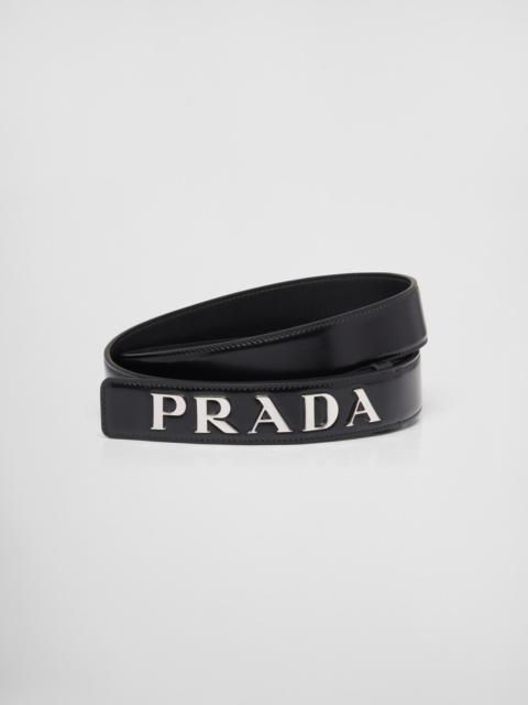 Prada Brushed leather belt