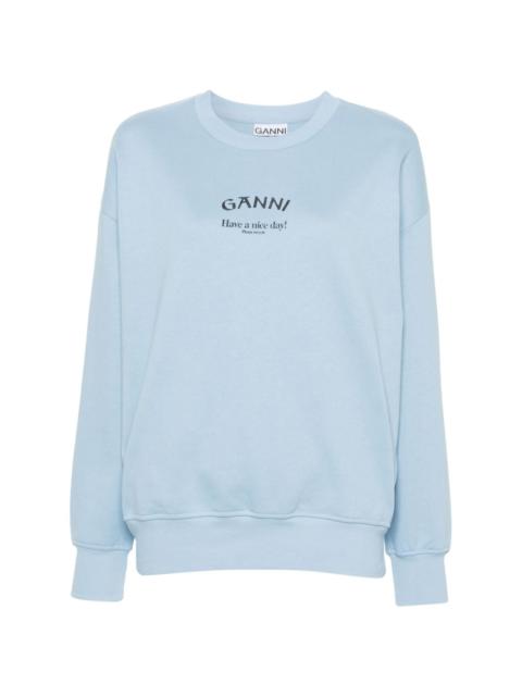 GANNI Isoli organic-cotton sweatshirt