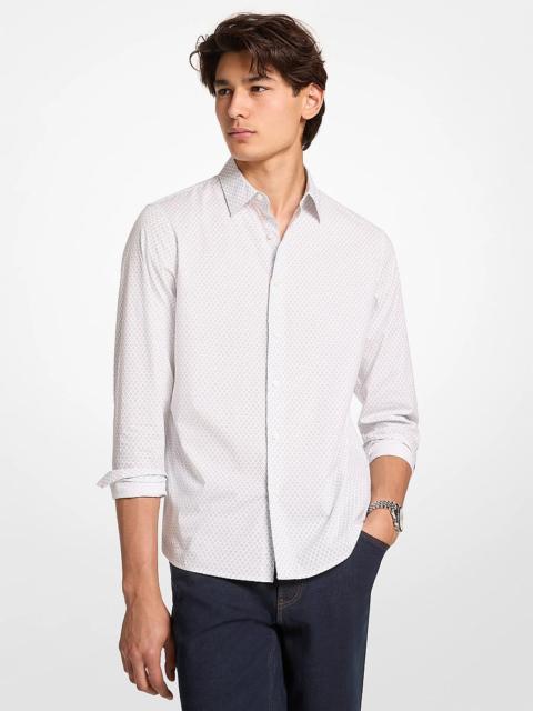 MICHAEL KORS Printed Stretch Cotton Shirt