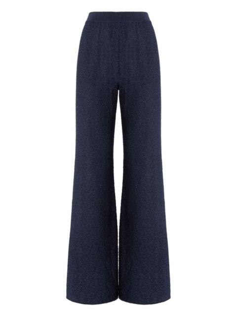 Missoni zigzag pattern flared trousers
