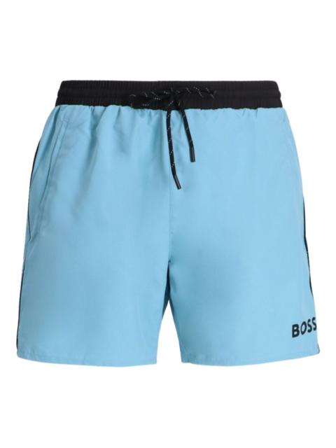 BOSS drawstring swim shorts