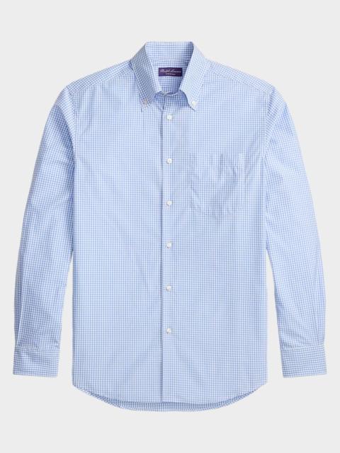 Ralph Lauren Men's Gingham Two-Ply Cotton Sport Shirt
