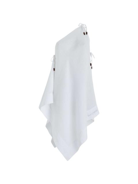 Vilebrequin Women White Linen Scarf Dress- Vilebrequin x Angelo Tarlazzi