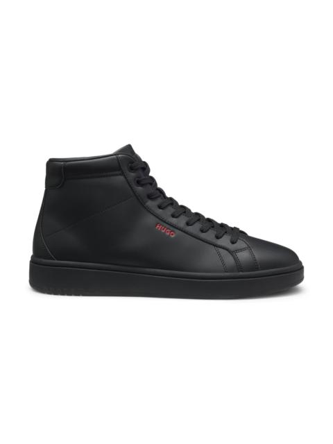 HUGO HIGH-TOP SNEAKERS IN FAUX LEATHER
