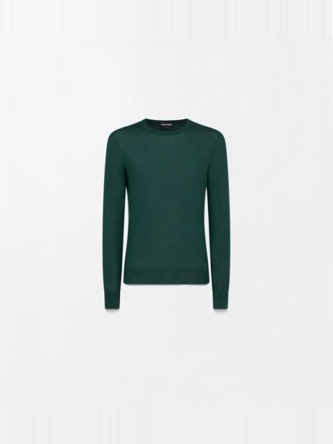 TOM FORD FINE GAUGE CASHMERE SILK CREW NECK SWEATER