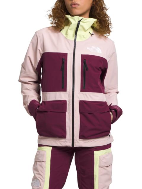 Dragline Water Repellent Hooded Jacket in Pink Moss/Boysenberry