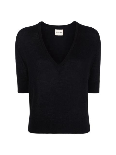 The Sierra cashmere-blend knitted top