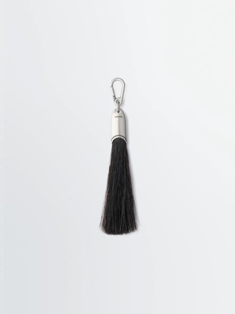 Lemaire MAXI BRUSH BAG CHARM IN BRASS AND HORSEHAIR
