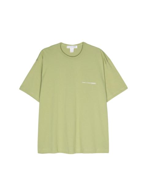 Comme des Garçons SHIRT 로고 인쇄 면 T 셔츠