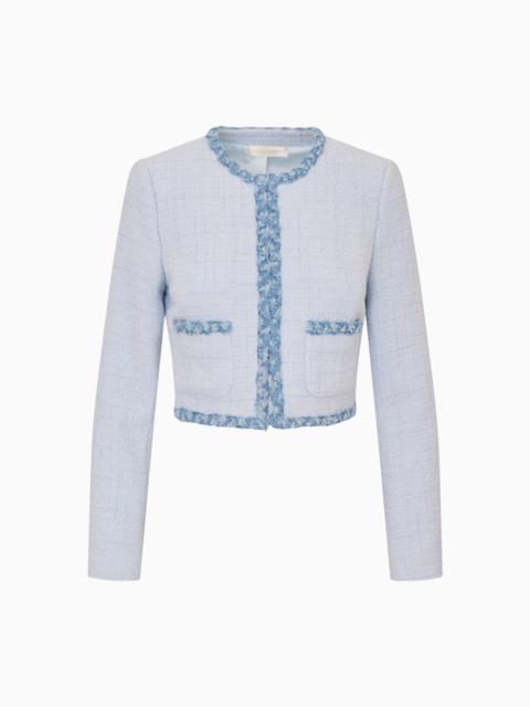 LoveShackFancy Azula Cropped Tweed Jacket