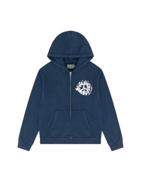 DENIM TEARS Denim Tears University Zip Hoodie 'Navy'