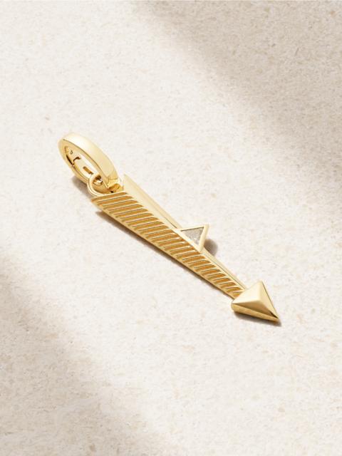 FOUNDRAE Arrow 18-karat Gold Diamond Pendant
