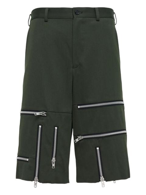 Comme des Garçons Homme Plus zip-detail shorts