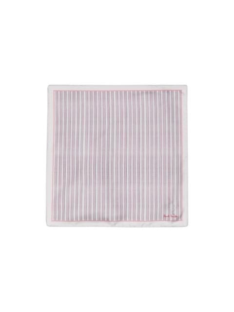 striped silk pocket square