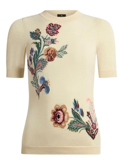 Etro jacquard crew-neck T-shirt