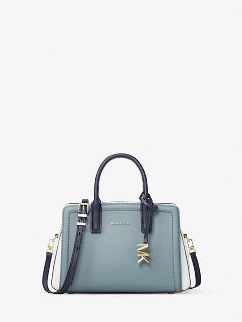 MICHAEL KORS Laila Extra-Small Color-Block Leather Crossbody Bag