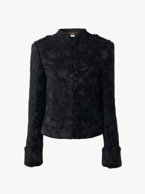 Chloé FITTED JACKET IN FLORAL VELVET
