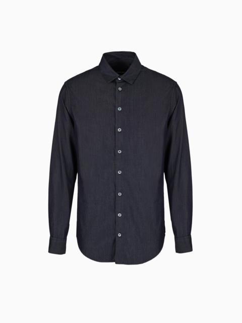 GIORGIO ARMANI Denim Collection cotton denim shirt
