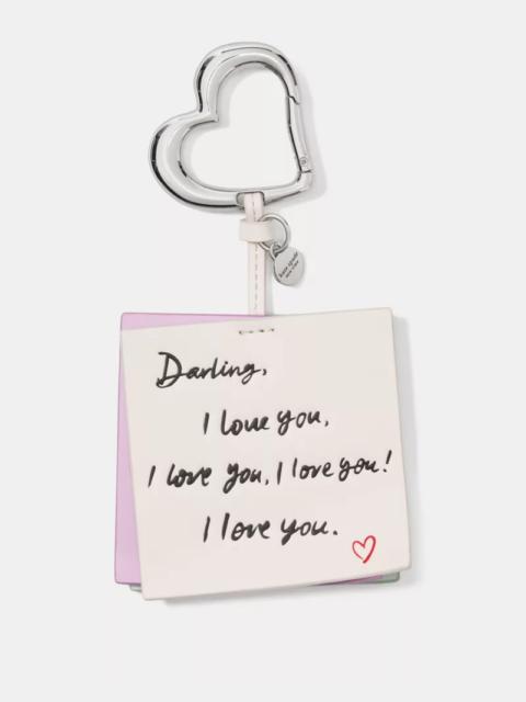 kate spade Charmed Love Notes Bag Charm