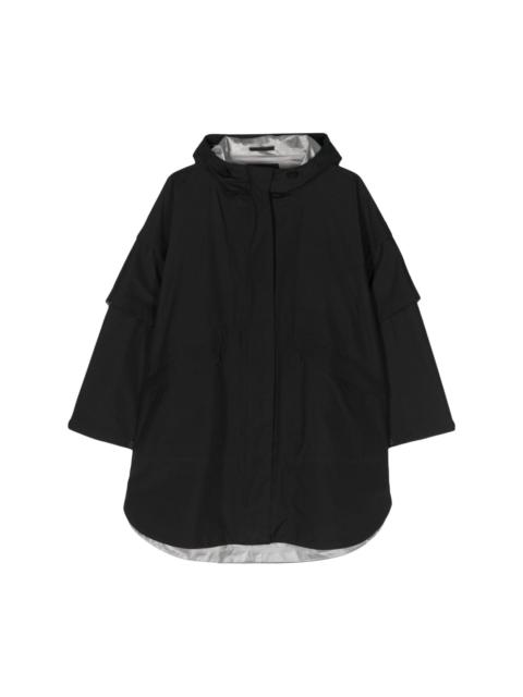 Herno hooded cape coat