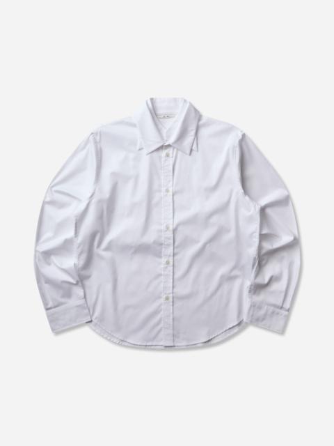 _J.L-A.L_ Men's Triple Collar Shirt White