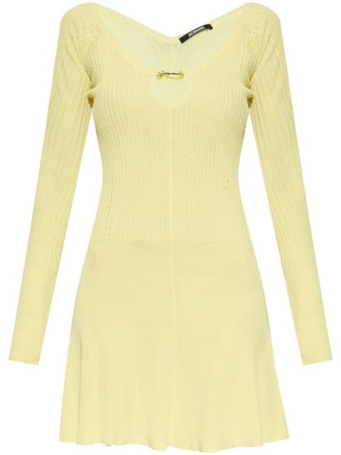 JACQUEMUS La Robe ribbed minidress