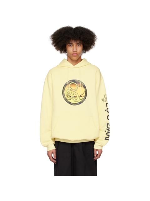 LU'U DAN SSENSE Exclusive Yellow Serpent Emblem Hoodie