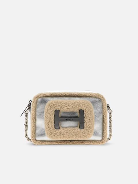 HOGAN Hogan H-Bag Camera Bag Small Silver Beige Grey