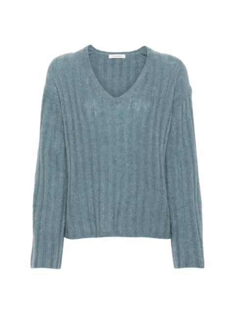 BY MALENE BIRGER v-neck chunky-ribbed jumper