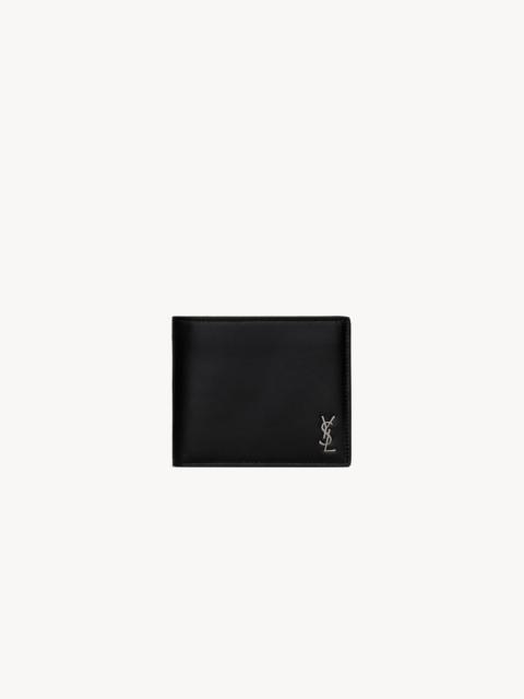 SAINT LAURENT TINY CASSANDRE EAST/WEST WALLET IN MATTE LEATHER