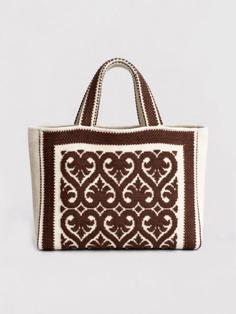 ATP ATELIER Costantine Walnut Cotton Tote Bag