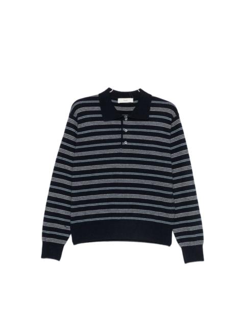 Dunst Wool blend striped polo shirt