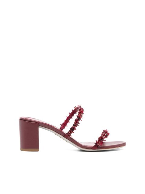 RENE CAOVILLA bead embellishment sandals