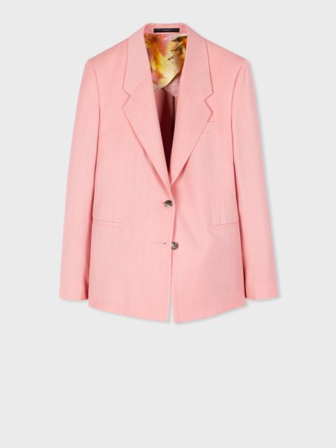 Paul Smith Women's Pink Pinstripe Blazer