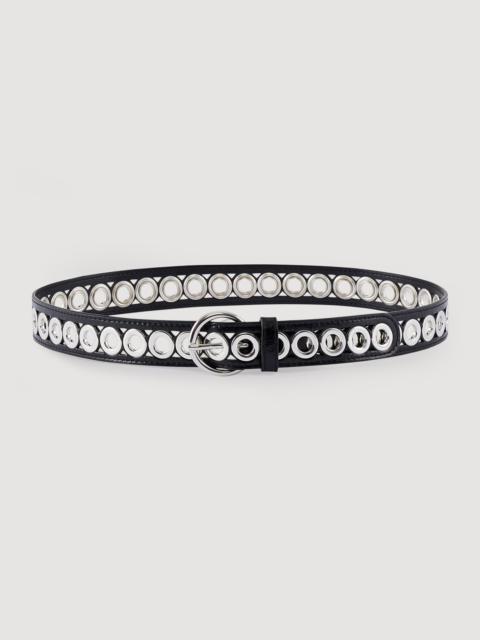 Sandro BELT WITH ROUND BUCKLE AND EYELETS
