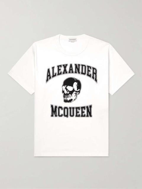 Alexander McQueen Logo-Print Cotton-Jersey T-Shirt