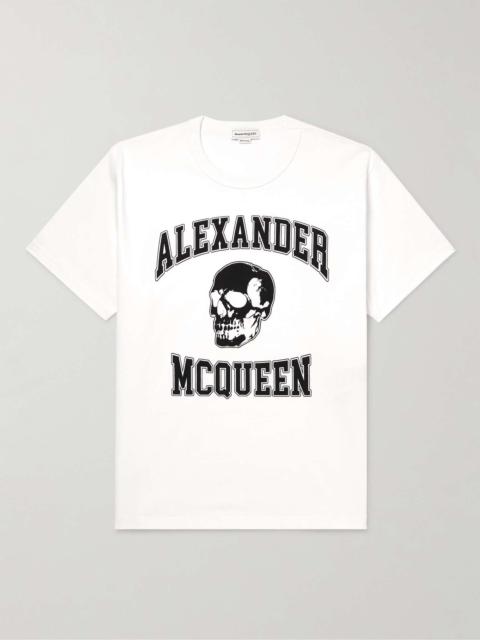 Alexander McQueen Logo-Print Cotton-Jersey T-Shirt