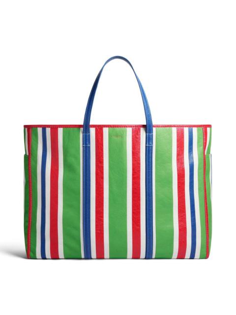 BALENCIAGA Men's Chatelet Carry All Xl Tote Bag in Green/red/blue/white