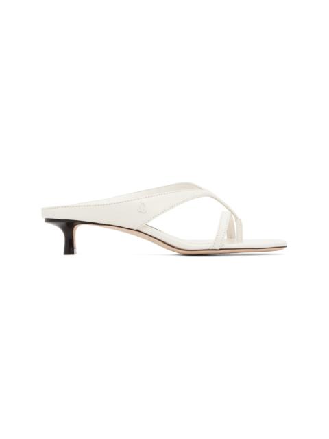 JIMMY CHOO Off-White Emeri 35 Heeled Sandals
